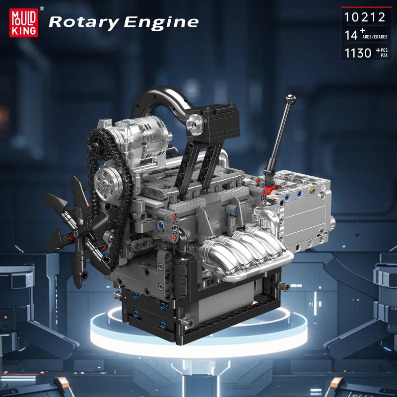 MOULD KING 10212 Rotary Engine Building Block Model