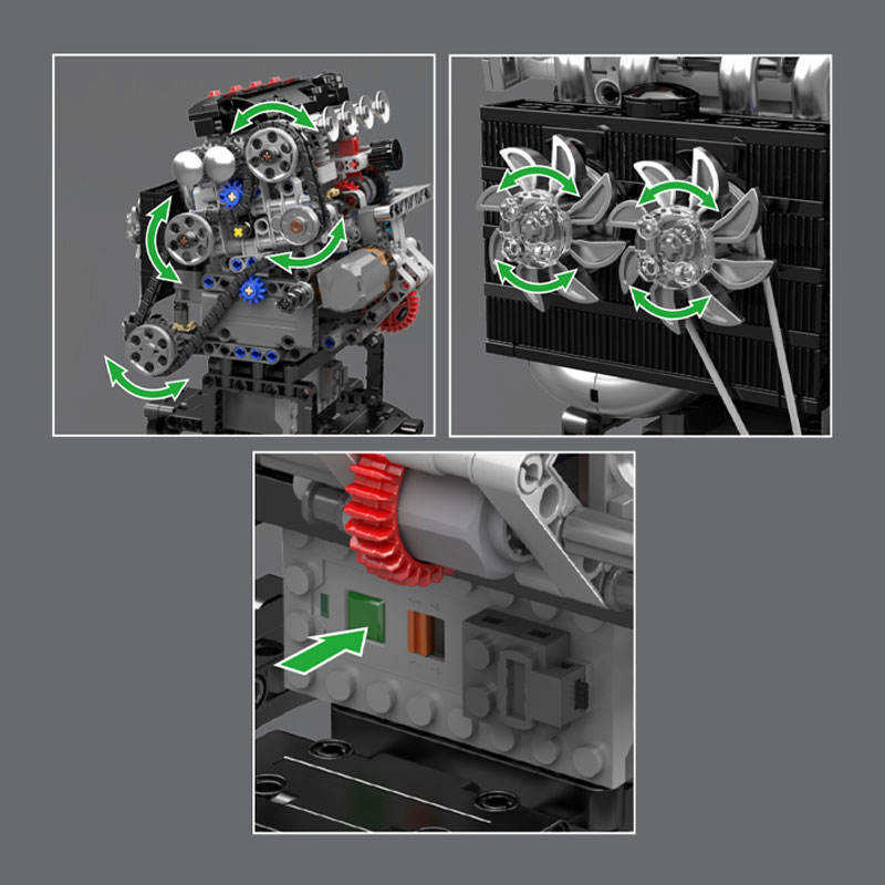 MOULD KING 10234 VTEC Engine Building Block Model