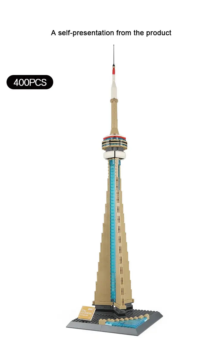 WANGE 4215 CN Tower Building Block Model