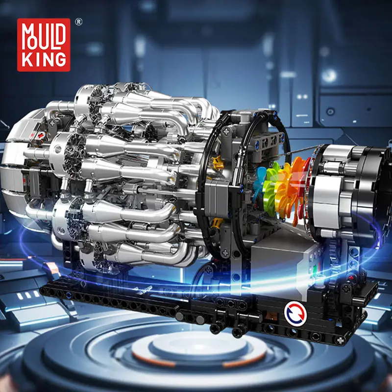 MOULD KING 10216 Turbojet Engine Building Block Model